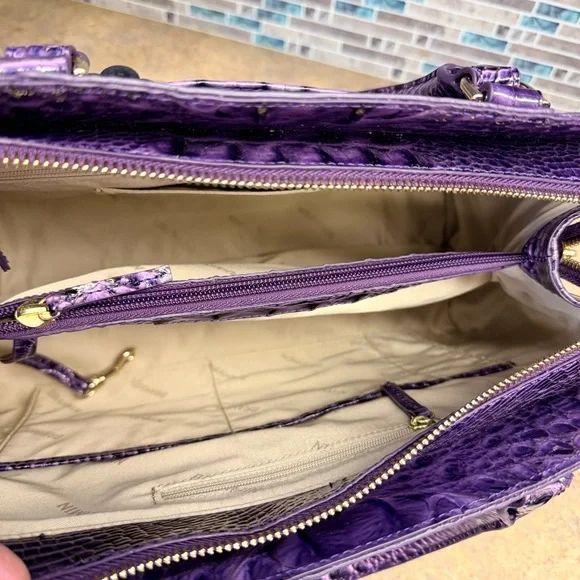 NWT Brahmin Small Finley Heroic Purple purse - Picture 7 of 7